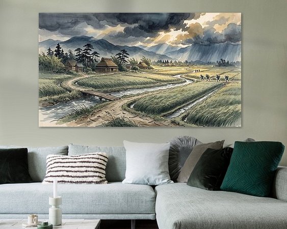 Example of the artwork in a room