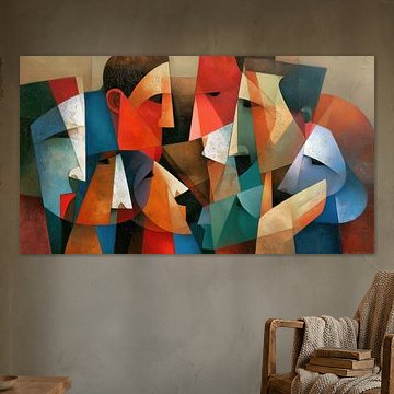 Angry People: A Cubist Panorama