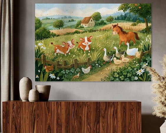 Example of the artwork in a room