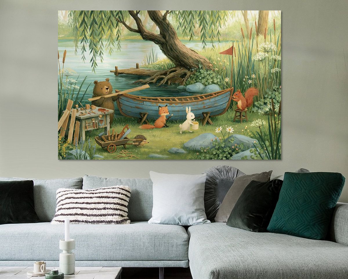 Example of the artwork in a room