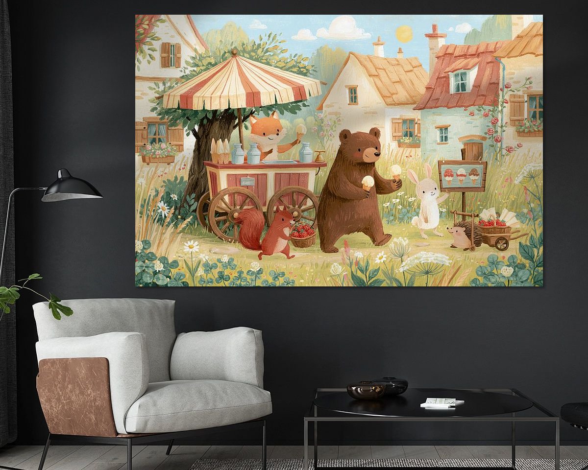 Example of the artwork in a room