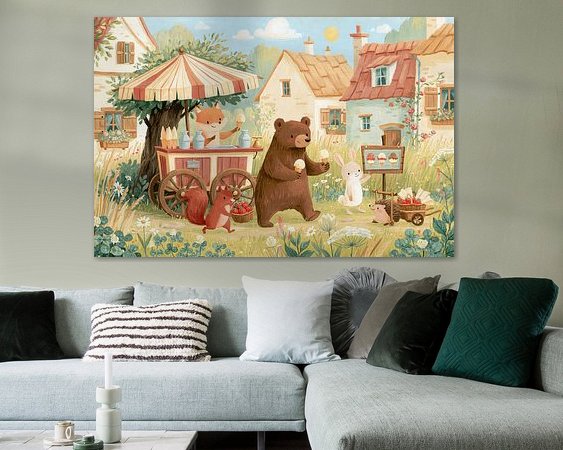 Example of the artwork in a room