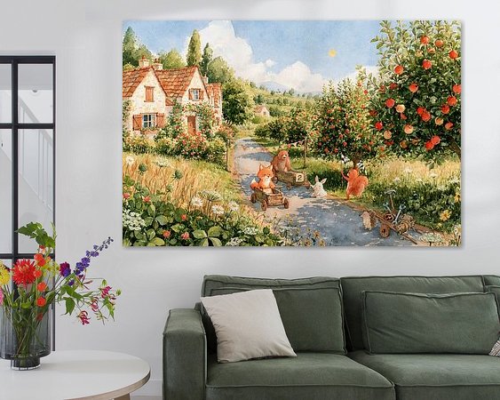 Example of the artwork in a room
