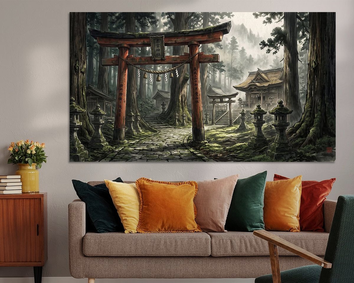 Example of the artwork in a room