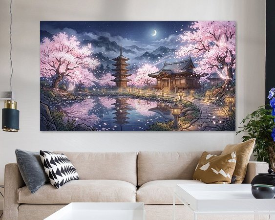 Example of the artwork in a room