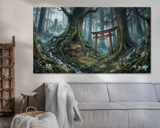 Example of the artwork in a room