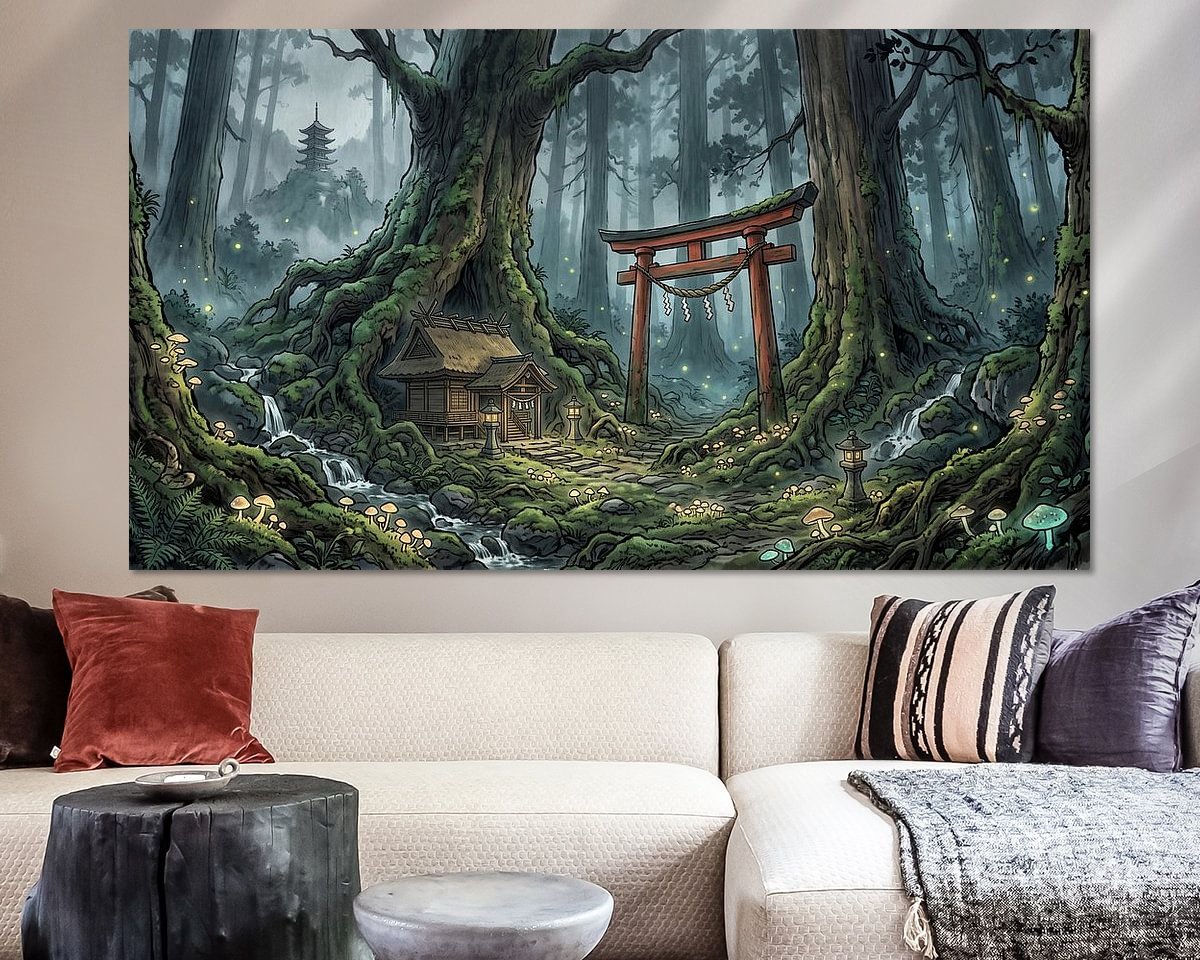 Example of the artwork in a room