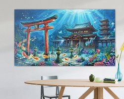 Example of the artwork in a room