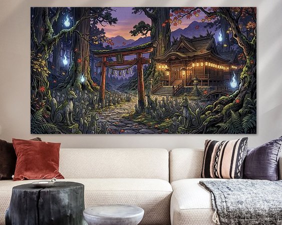 Example of the artwork in a room