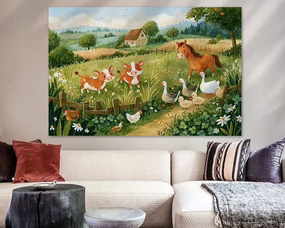 Example of the artwork in a room