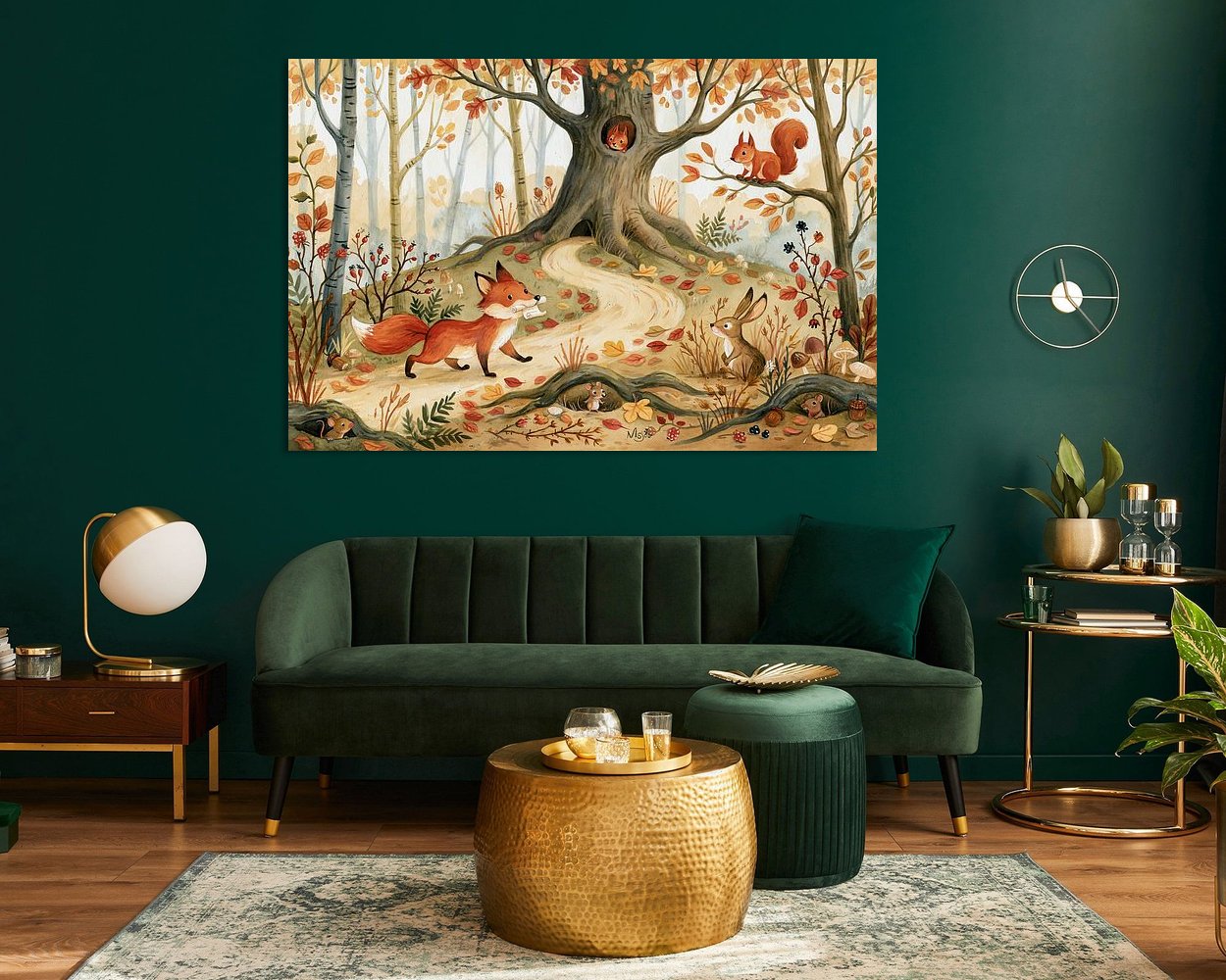 Example of the artwork in a room