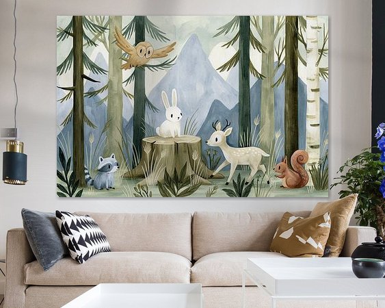 Example of the artwork in a room