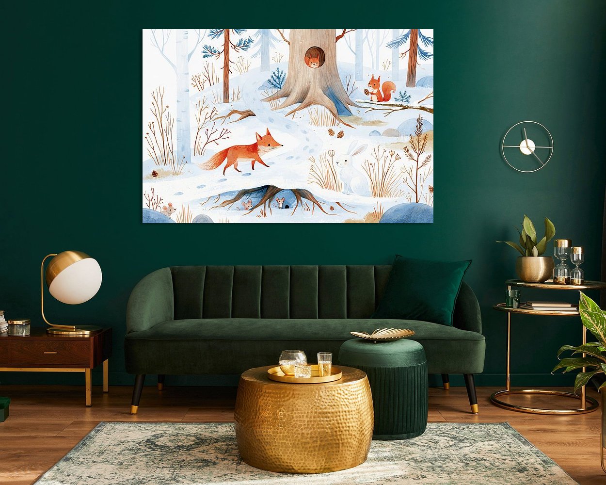 Example of the artwork in a room