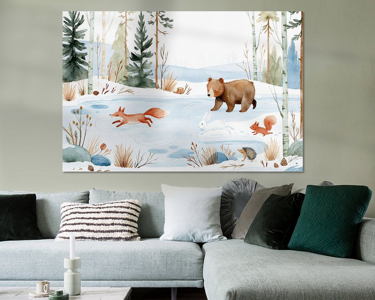Example of the artwork in a room
