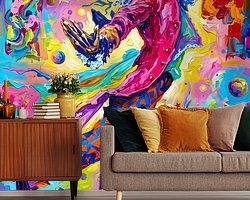 Example of the artwork in a room
