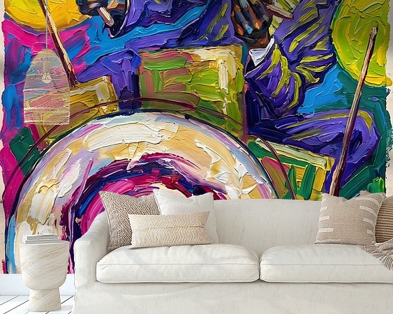 Example of the artwork in a room