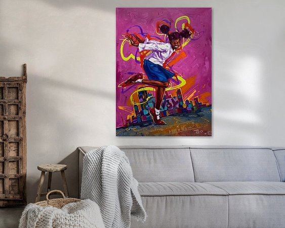 Example of the artwork in a room
