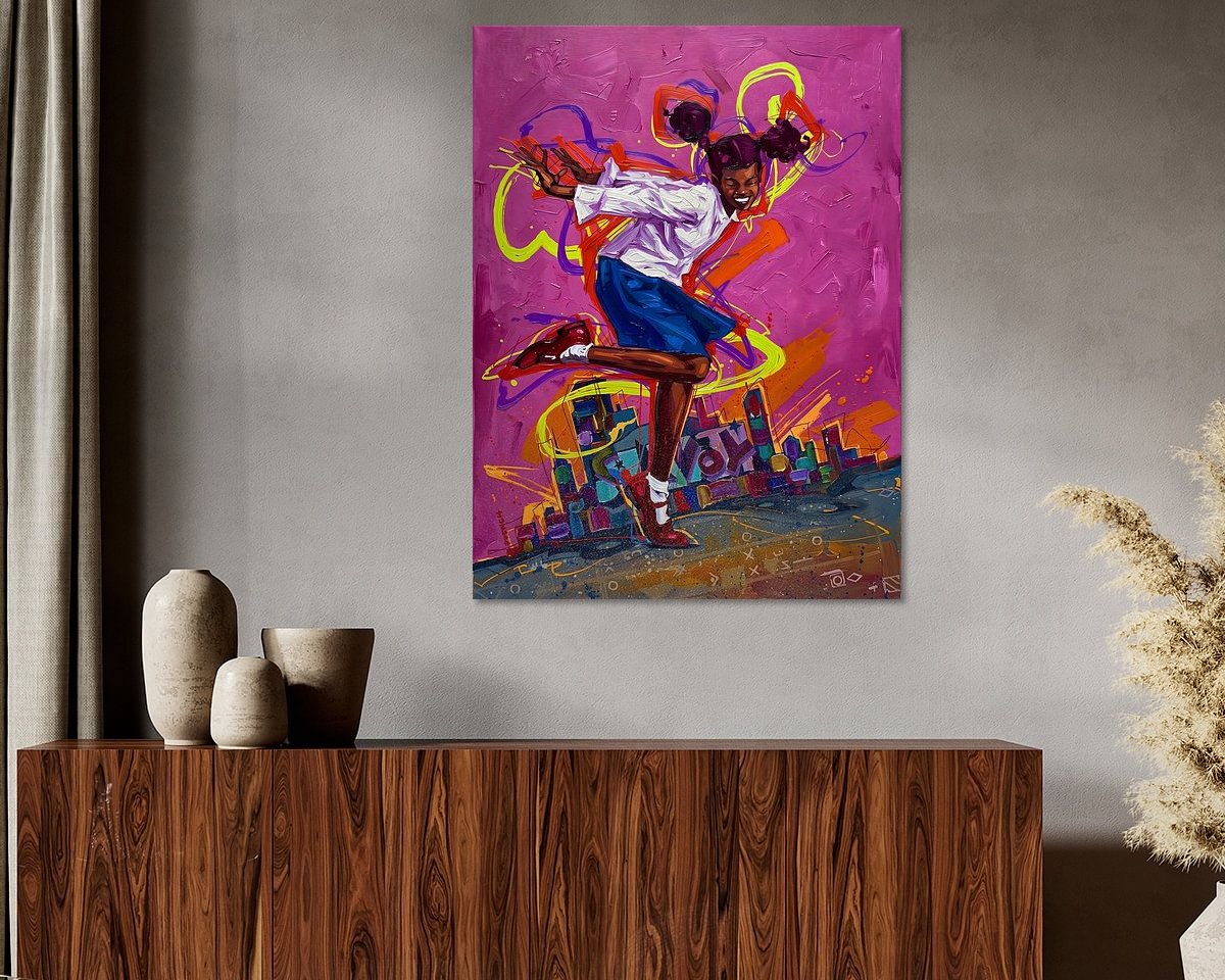 Example of the artwork in a room