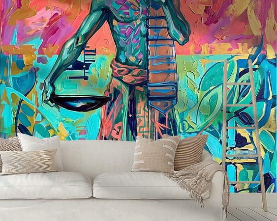 Example of the artwork in a room
