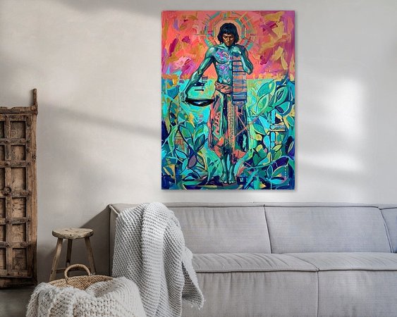 Example of the artwork in a room