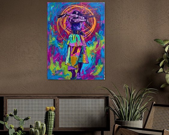 Example of the artwork in a room