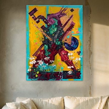 Mitreißender Rockgitarrist