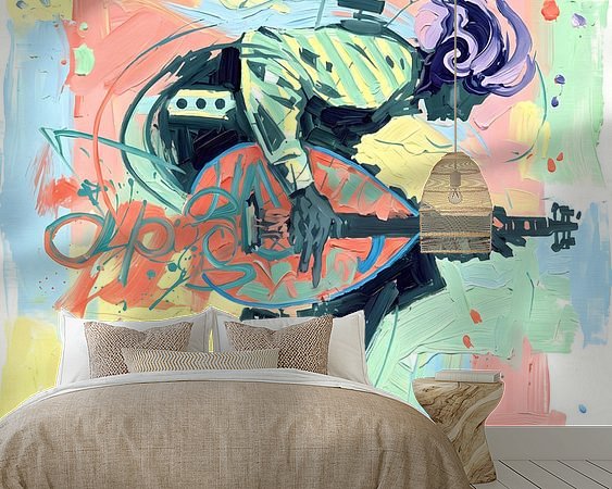 Example of the artwork in a room