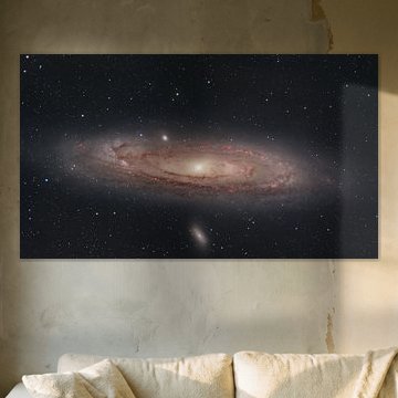 Andromeda, with M32 and M110 – our neighbouring galaxy