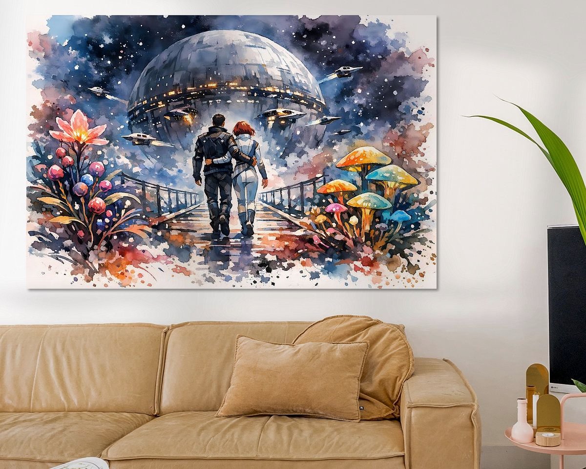 Example of the artwork in a room