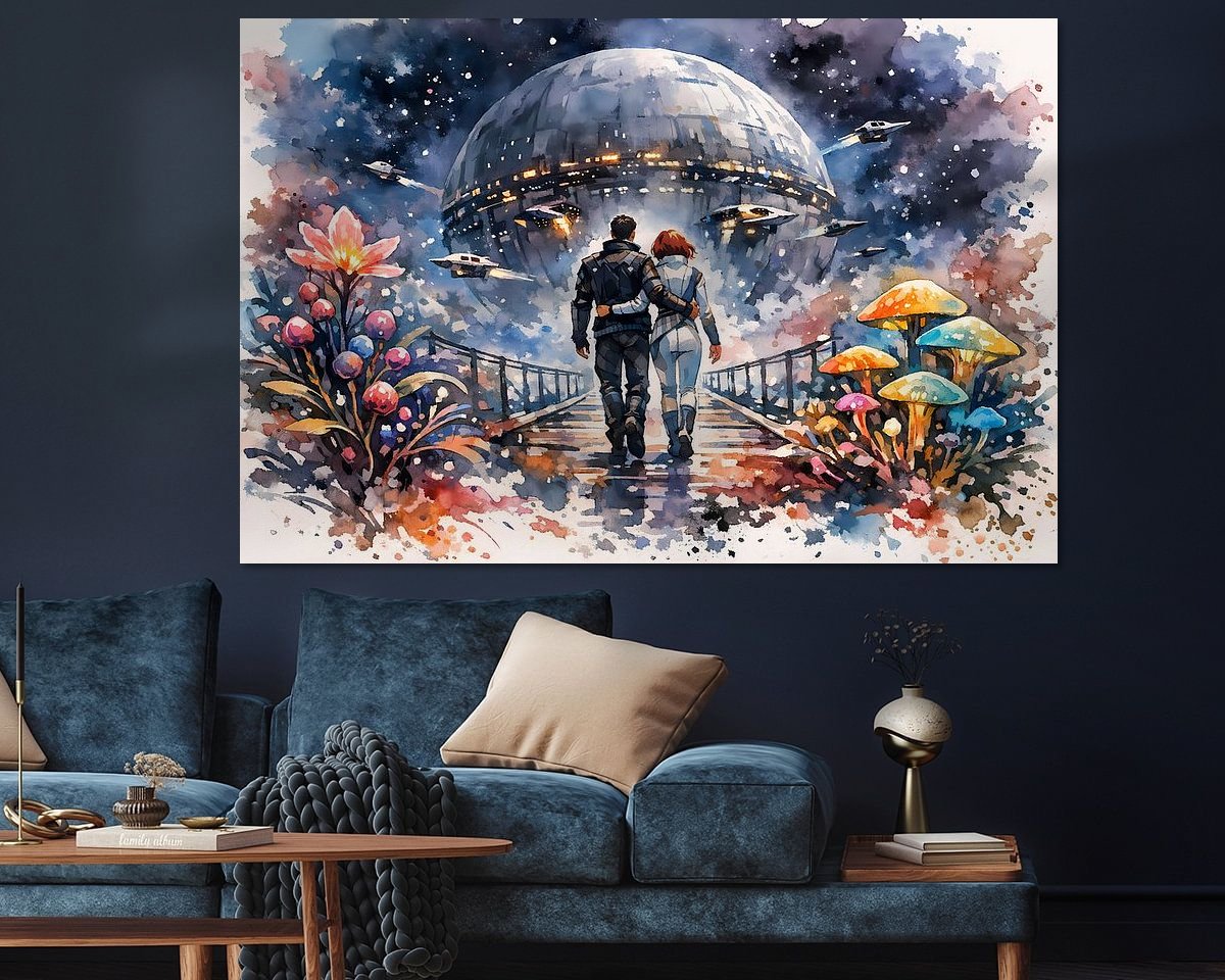 Example of the artwork in a room