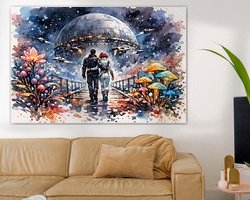 Example of the artwork in a room