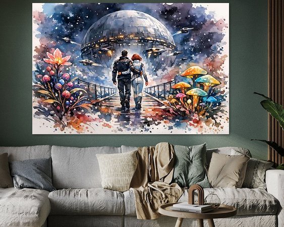 Example of the artwork in a room