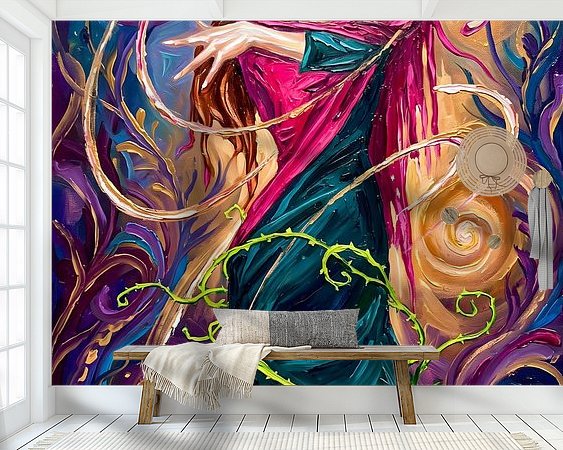 Example of the artwork in a room