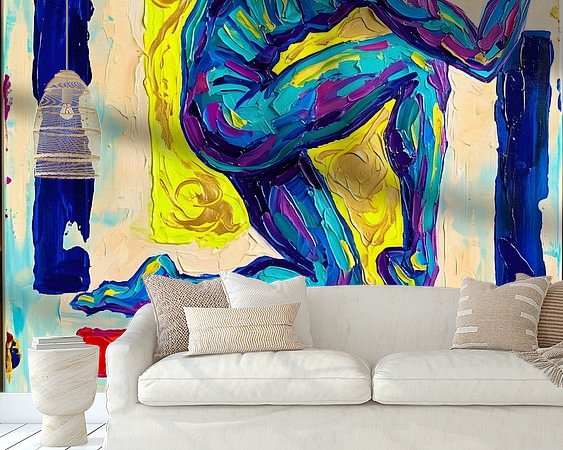 Example of the artwork in a room