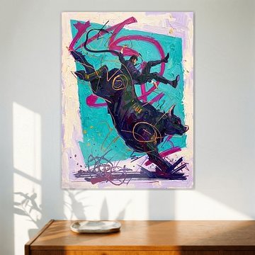 Businessman Bull Ride