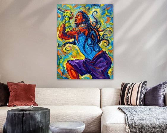 Example of the artwork in a room