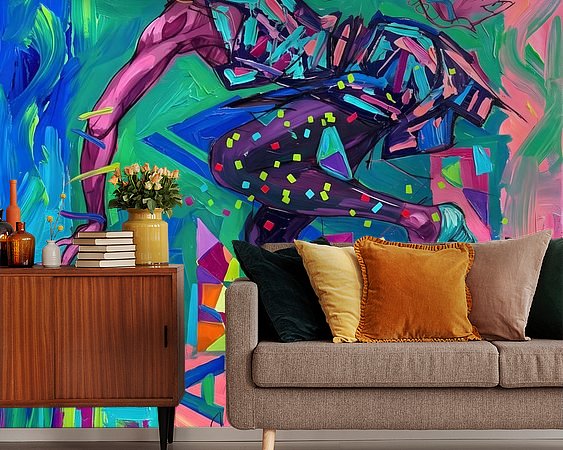 Example of the artwork in a room