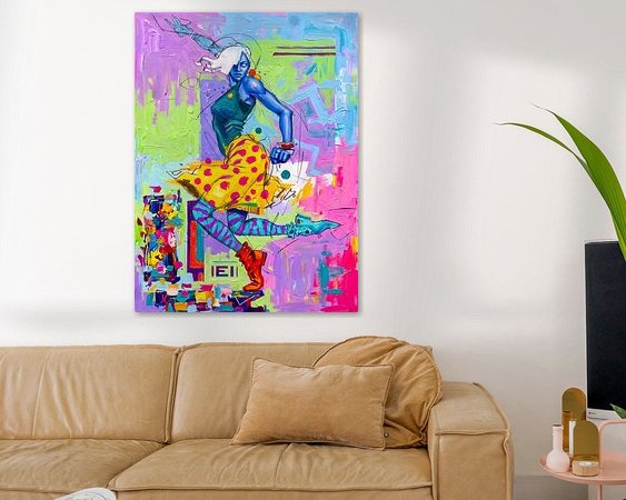 Example of the artwork in a room