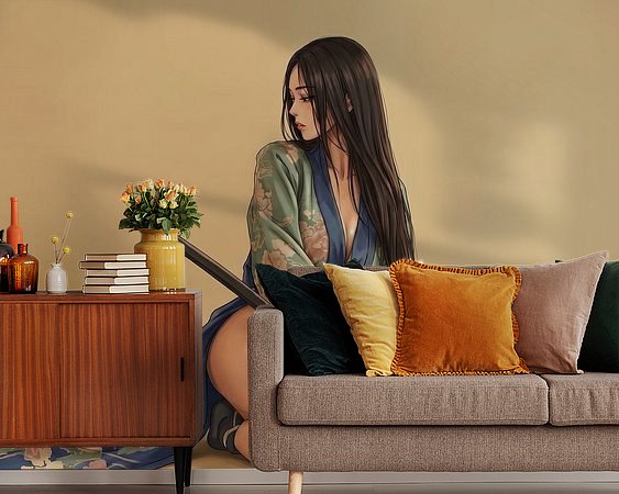 Example of the artwork in a room