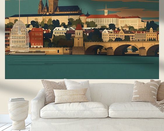 Example of the artwork in a room