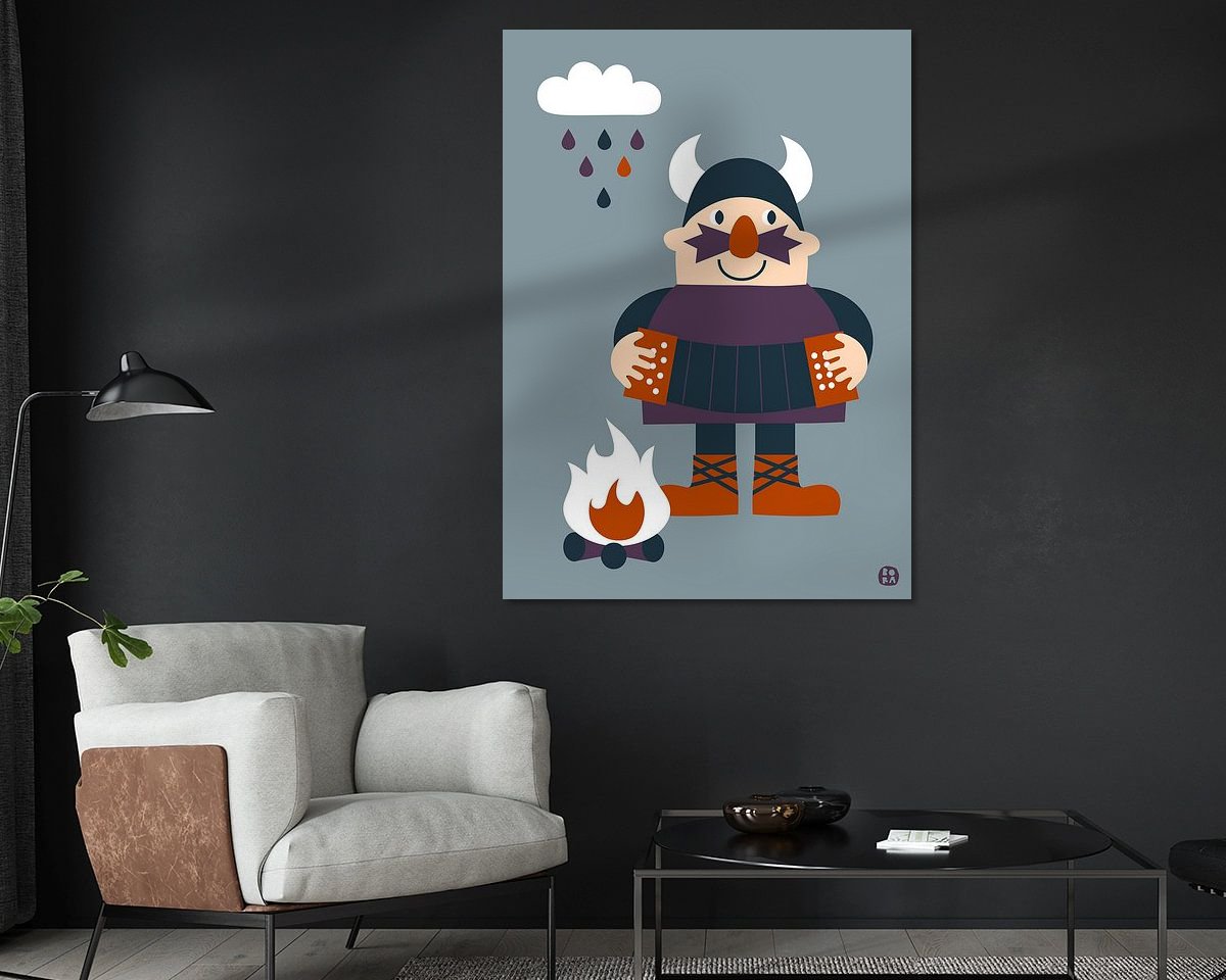 Example of the artwork in a room