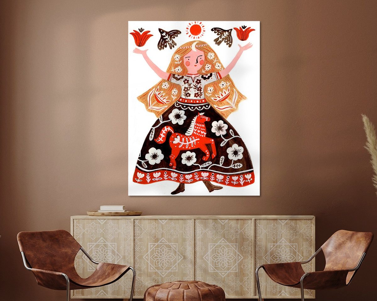 Example of the artwork in a room