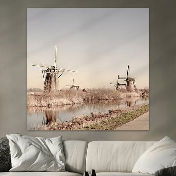 Kinderdijk. Windmühlen als Kulturerbe.