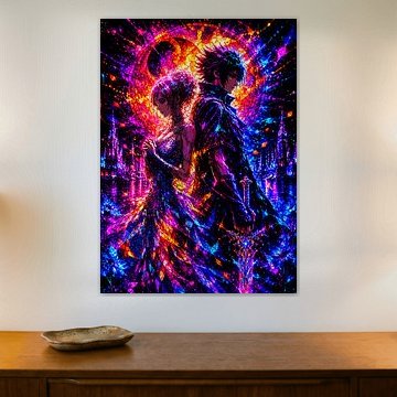 Neon-Splash-Zeichen