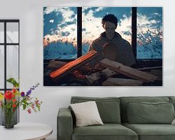 Example of the artwork in a room