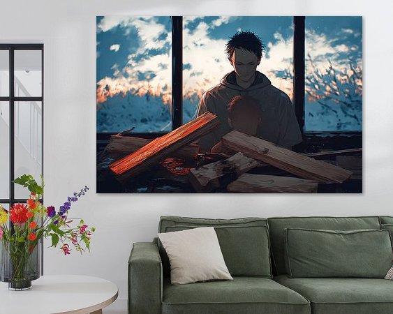 Example of the artwork in a room