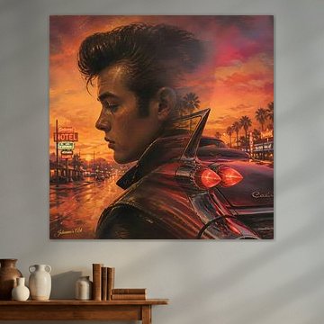 Cadillac Sunset by Johannas Art Creations