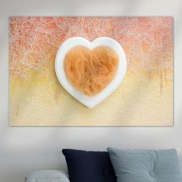 Heart in warm autumn colours by Cindy Mulder