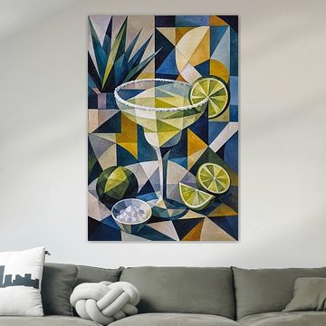 Margarita-Gemälde – farbenfrohe Cocktail-Kunst