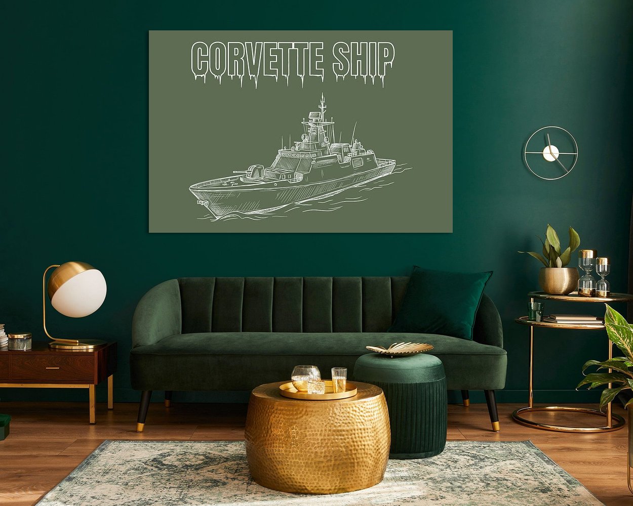 Example of the artwork in a room